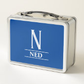 モノグラムの メタルランチボックス (裏面)