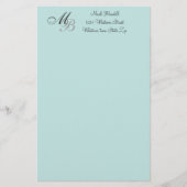 モノグラムの 便箋 (正面)