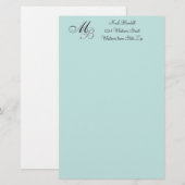 モノグラムの 便箋 (正面/裏面)