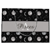 モノグラムの〔占星術の〕十二宮図ムーン抱き枕 ラージペーパーバッグ (裏面)