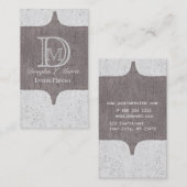 モノグラムの 名刺 (正面/裏面)