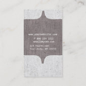 モノグラムの 名刺 (裏面)