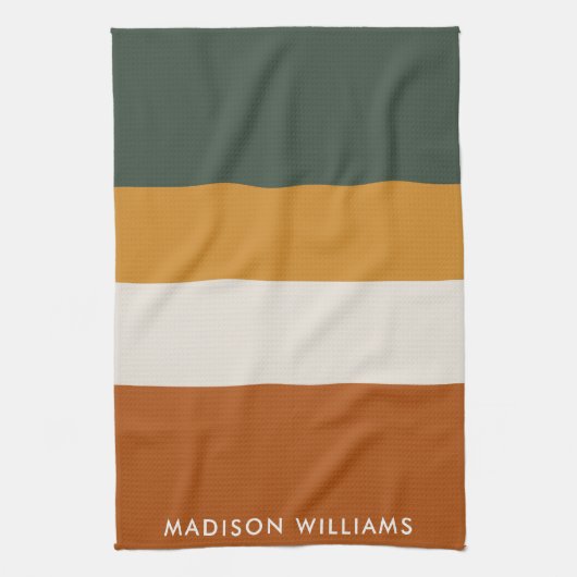 モノグラムの,名前, キッチンタオル (縦)