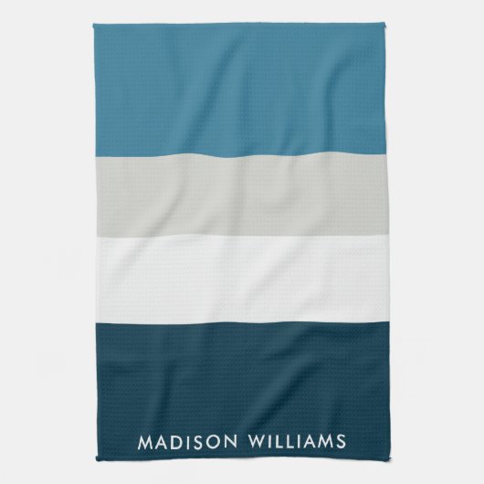 モノグラムの，名前， キッチンタオル (縦)