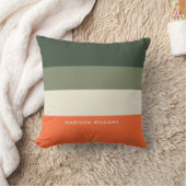 モノグラムの，名前， クッション (ブランケット)