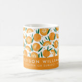 モノグラムの，名前， コーヒーマグカップ (中央)