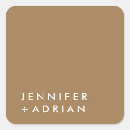 モノグラムの，名前， スクエアシール