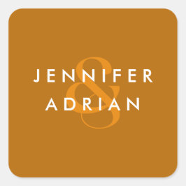 モノグラムの，名前， スクエアシール