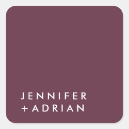 モノグラムの，名前， スクエアシール