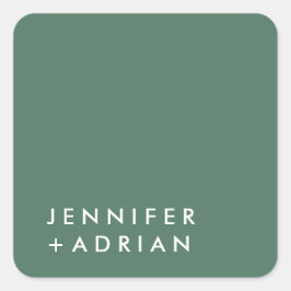 モノグラムの，名前， スクエアシール