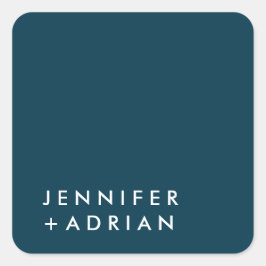 モノグラムの，名前， スクエアシール