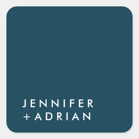 モノグラムの，名前， スクエアシール (正面)