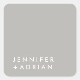 モノグラムの，名前， スクエアシール