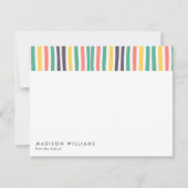 モノグラムの，名前， ノートカード (正面)