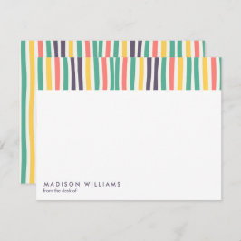 モノグラムの，名前， ノートカード