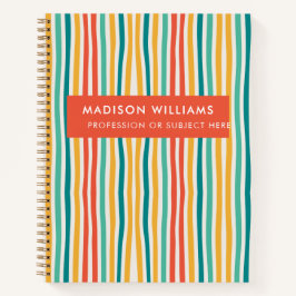 モノグラムの，名前， ノートブック