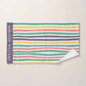 モノグラムの，名前， バスタオルセット (ハンドタオル)