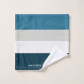 モノグラムの，名前， バスタオルセット (ウォッシュタオル)