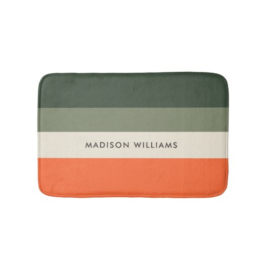 モノグラムの，名前， バスマット (正面)