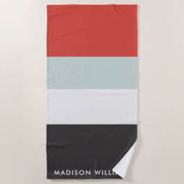 モノグラムの，名前， ビーチタオル