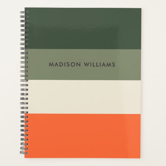 モノグラムの，名前， プランナー手帳 (正面)