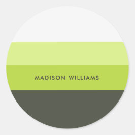 モノグラムの,名前, ラウンドシール