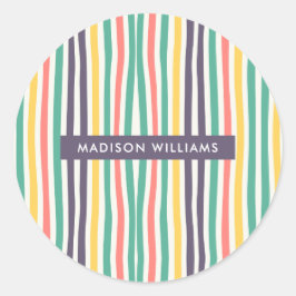 モノグラムの，名前， ラウンドシール