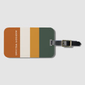 モノグラムの，名前， ラゲッジタグ (正面横)