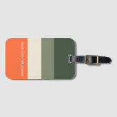 モノグラムの，名前， ラゲッジタグ (正面横)