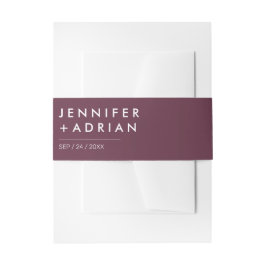 モノグラムの，名前， 招待状ベリーバンド