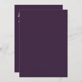 モノグラムの，名前， 招待状 (正面/裏面)