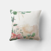 モノグラムの，水色，フローラ クッション (裏面)