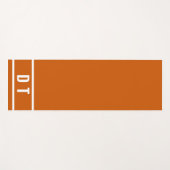 モノグラムの – 焦げオレンジ ヨガマット (正面(横))