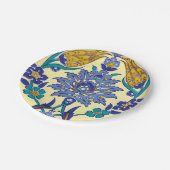 モノグラムのAzulejoの陶磁器のスタイルのヴィンテージのオーナメント ペーパープレート (アングル)