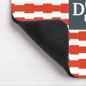 モノグラムのBoxstripeパターン マウスパッド (コーナー)