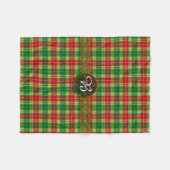 モノグラムのBuchananのタータンチェック フリースブランケット (正面(横))