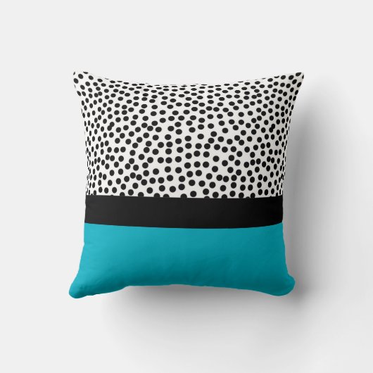 モノグラムのColorblockの水が付いているDalmationの点 クッション (裏面)