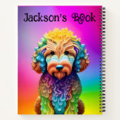 モノグラムのDogcare Journal 8.5インチx 11インチノートブック ノートブック (裏面)