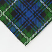 モノグラムのForbesのタータンチェック フリースブランケット (角)