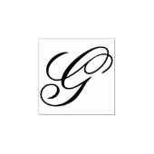 モノグラムのGの文字を変更できるデザイン ラバースタンプ (インプリント)