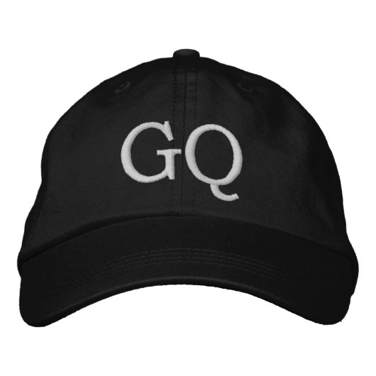 モノグラムのGQ HAT 刺繍入りキャップ (正面)