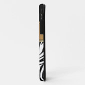 モノグラムのiPhoneの場合のシマウマ Case-Mate iPhoneケース (裏面/左)