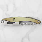 「モノグラムのR」ウェイターコルク栓抜 ソムリエナイフ (正面)