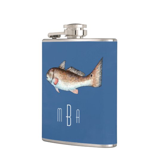 モノグラムのRedfish フラスク (左)