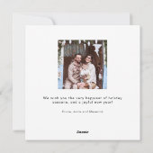 モノグラムのSquare 8フォトインスタグラムコラージュ シーズンカード (裏面)