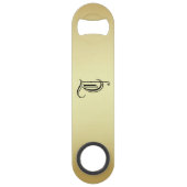 "モノグラムのT"ゴールデングラディエントボトルオープナー スピード栓抜き (裏面)