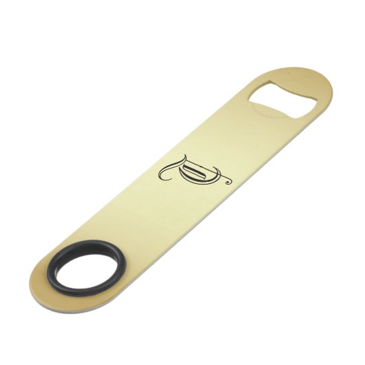 "モノグラムのT"ゴールデングラディエントボトルオープナー スピード栓抜き (裏面アングル)