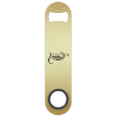 "モノグラムのT"ゴールデングラディエントボトルオープナー スピード栓抜き (正面)