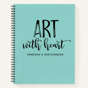 モノグラムはっきりしたアーティストSketchbookノートブック ノートブック