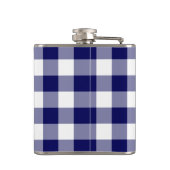 モノグラムはっきりした付き海軍と白の格子模様 フラスク (裏面)